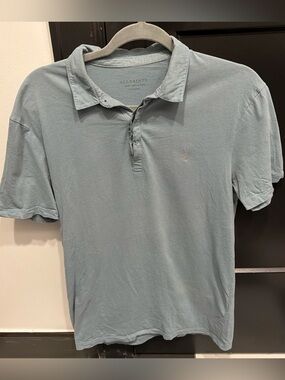 All Saints Men’s Mint Polo Shirt